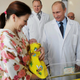 The birth of a new baby is a little miracle that Putin revels in.